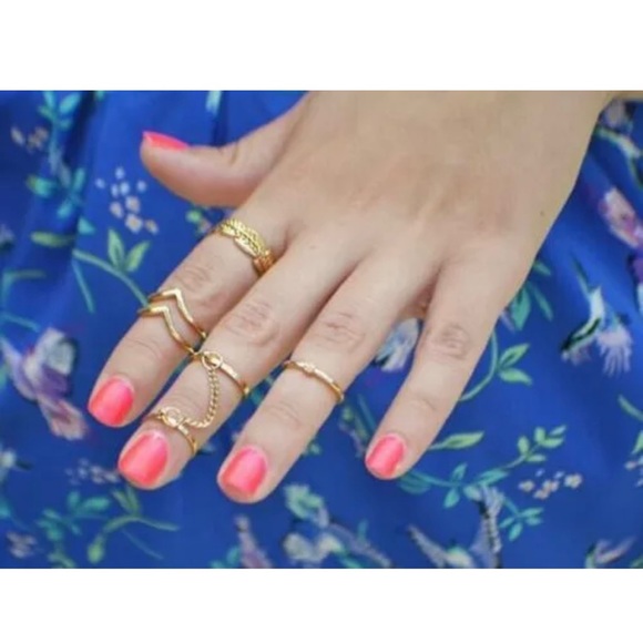 6 piece set midi rings - Picture 4 of 4